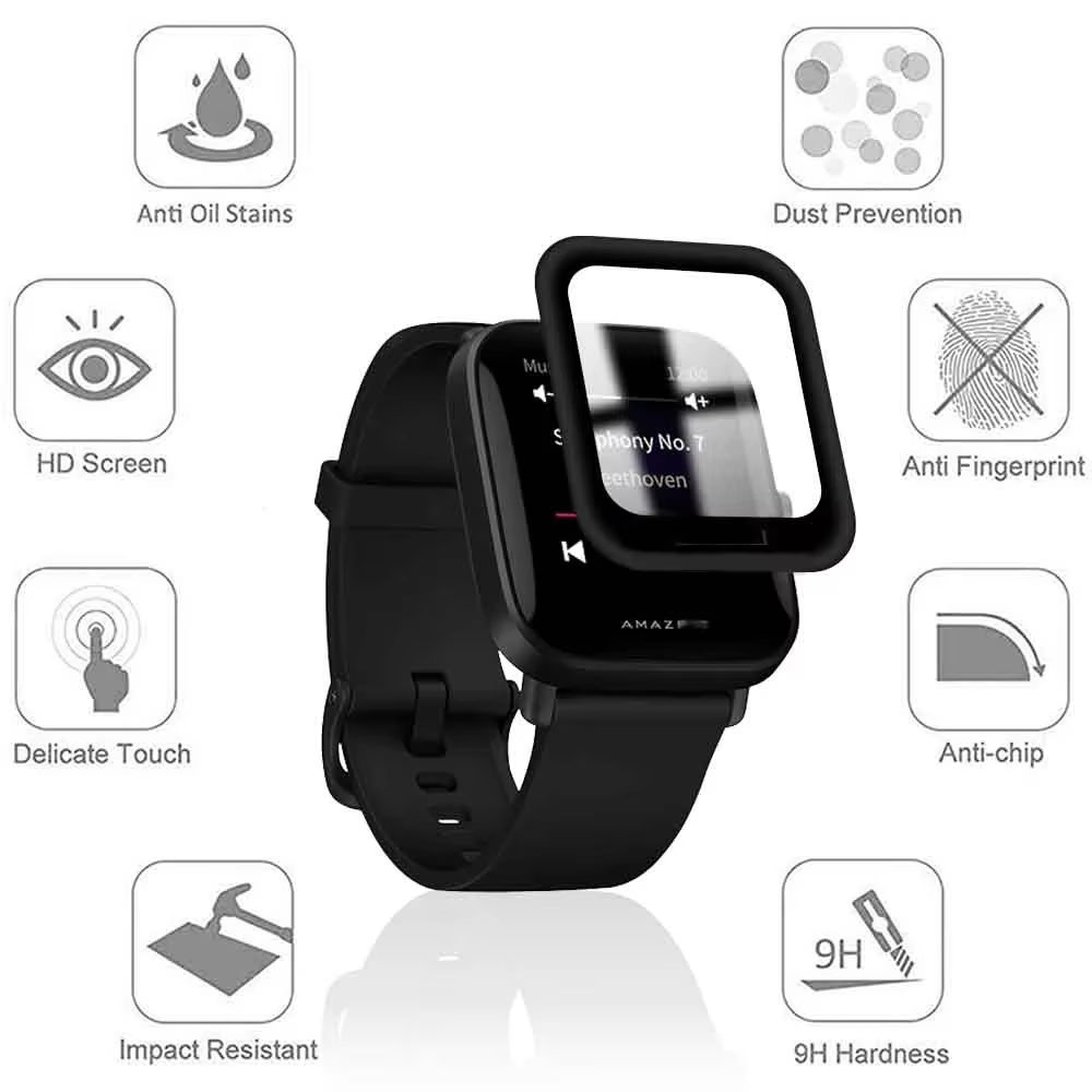 Amazfit Bip u upro用スクリーンプロテクター - Curved Edge Screen のレビューと価格